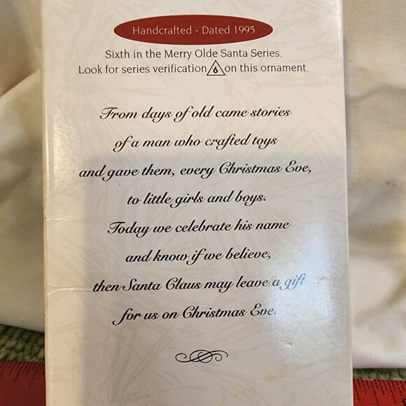 Hallmark Merry Olde Santa Ornaments Lot of 4 w/ Boxes 1990s Collector Series - Picture 7 of 11